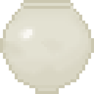 pixel art of Korean moon jar